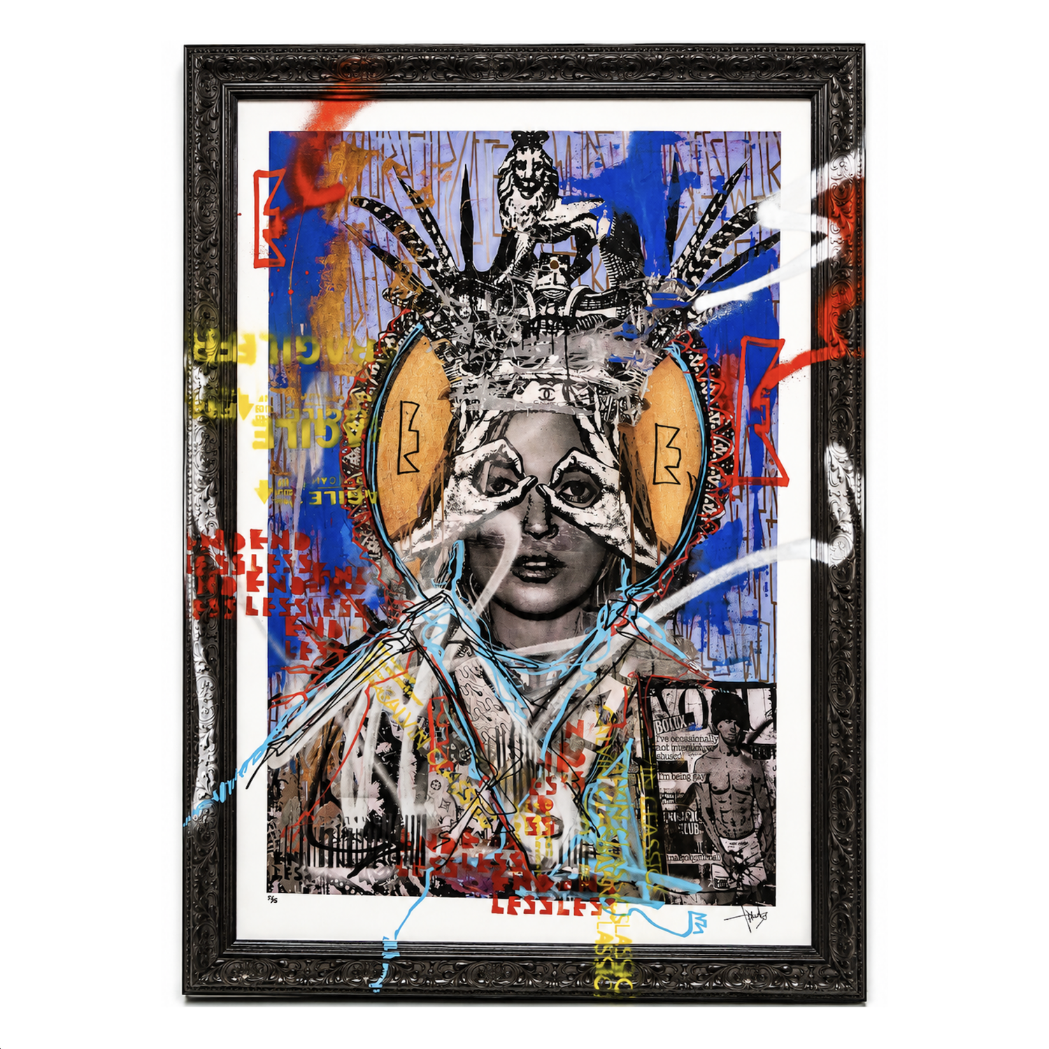 Endless - Kate Moss Crotch Grab (Blue) — Indelible Fine Art